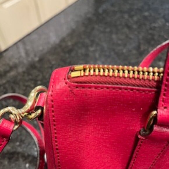 EUC Coach Saffiano Leather Satchel in Raspberry Pink - Picture 4 of 14